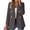 Dark Gray, variant on Womens Casual Blazer Jacket,Gold Button Long Sleeve Work 0ffice Blazer,Lapel Open Front Jacket,Light Blue Women's S-XXXL