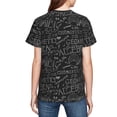 thumbnail image 5 of Honeii Black Scientific Print Youth Short Sleeve T-Shirt,Boys Athletic Shirt,Quick Dry Short Sleeve Performance Moisture Wicking T Shirt, 5 of 6