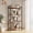 Walnut, variant on Skandiquip 4‑Tier Industrial Etagere Bookshelf, Rustic Wood & Metal Open Storage Shelving Unit, Walnut