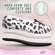 Bergman Kelly Fuzzy Slippers for Women, Super Soft Indoor Comfy & Cozy House Shoes W/ Anti-Skid Sole (Furry Collection)