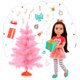 thumbnail image 1 of Set de muñecas con purpurina para víspera de niña con árbol de Navidad, 14 pulgadas y más de 3 años, 1 of 7