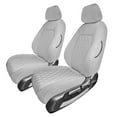 thumbnail image 1 of For 2016-2024 Honda Civic FH Group Neoprene Custom Fit Car Seat Covers Waterproof  - Front Solid Gray, 1 of 5