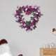 thumbnail image 3 of Guirnalda de corazón para colgar en pared, guirnalda de bienvenida de 14 "para sa de estar, jardín, hogar, boda, decoración al Púrpura Sunnimix Corona de la puerta de entrada, 3 of 6