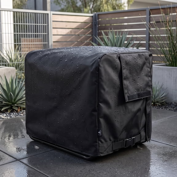 Portable Generator Cover, Weather Resistant Storage Protector for Outdoor Power Equipment, 38x30x28 Inch