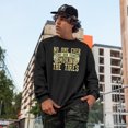 thumbnail image 2 of No One Ever Got Sick From Smoking The Tires, Car Drifting, Racer, Black Crewneck Sweatshirt, Medium, 2 of 2