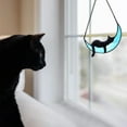 thumbnail image 3 of Halloween Decor Stained Glass Halloween Window Decorations Black Cat Decor Hanging Suncatcher for Windows Panels Sun Catcher Halloween Ornament Decoration, 3 of 5