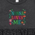 thumbnail image 4 of Inktastic Nonna Loves Me Granddaughter Girls Baby Dress, 4 of 5