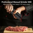 thumbnail image 6 of WhiteRhino Professional Pepper Grinder Mill, High Output with Stainless Steel Burrs Adjustable Coarseness Peppercorn Grinder, 6 of 11