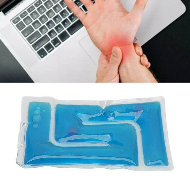 Hot Compress Gel Bead Packs, Gel Bead Ice Packs Decompression Reusable Reduce Soreness for Sports Injuries Blue