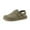 Moss, variant on Cushionaire Women's Brooklyn Genuine Suede Clogs - Adjustable Slingback Clog Sandal with Buckle, Memory Foam Cushioning, Wide Widths Available