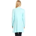thumbnail image 5 of Moa Collection Women's Classic Open Front Long Sleeve Cardigan with Side Pockets, 5 of 5