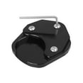 thumbnail image 4 of Ampliador de pie de soporte lateral para motocicleta, extensión antihundimiento de pavimento caliente negro, 4 of 8