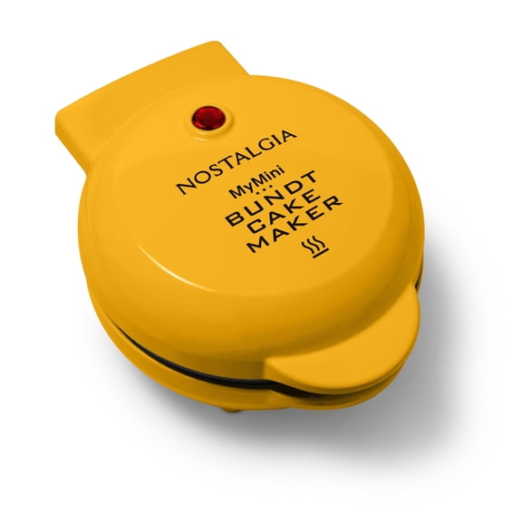 Nostalgia MyMini Personal Electric Bundt Cake Maker, Gold