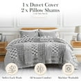 thumbnail image 2 of Global Patchwork Reversible Duvet Cover Set, 2 of 9