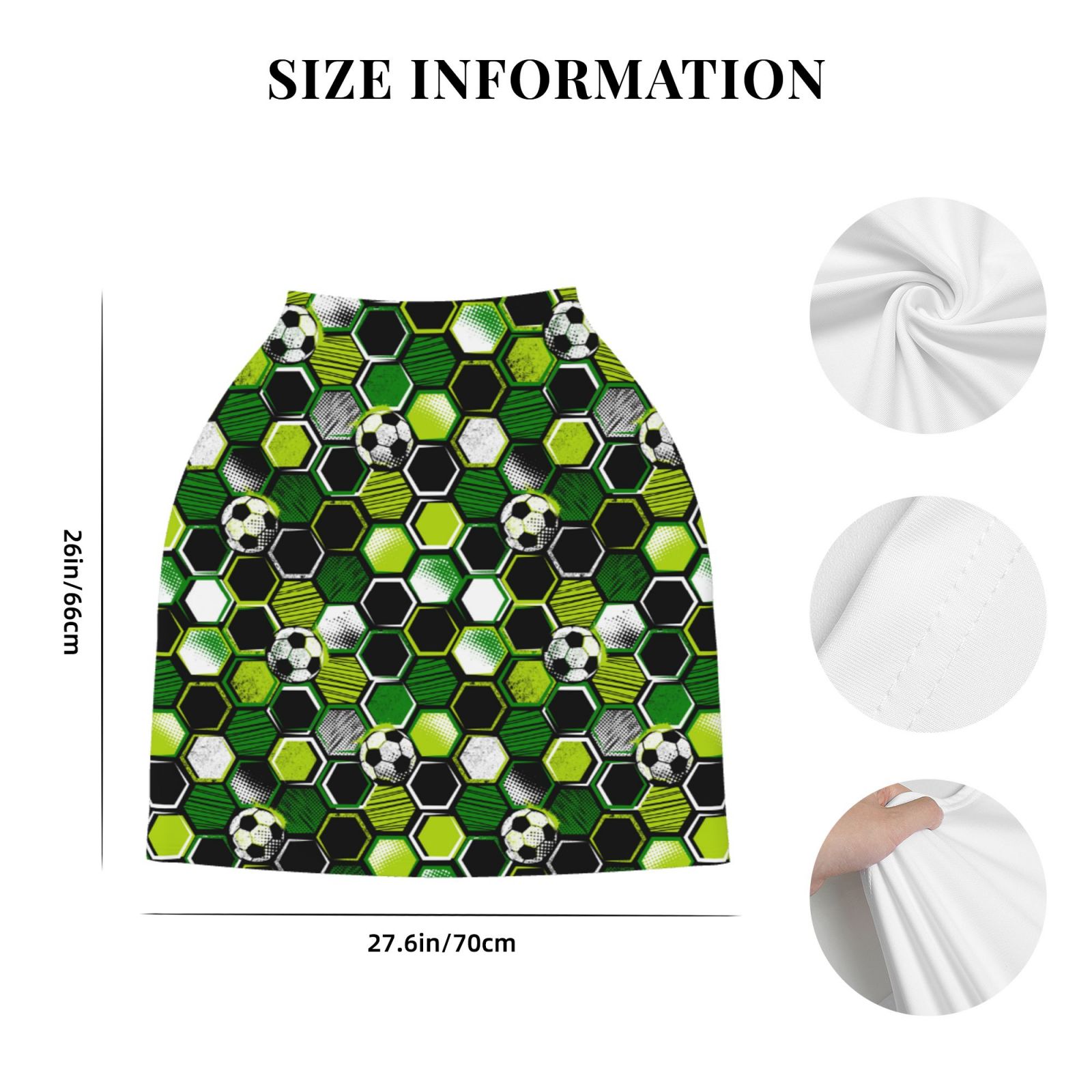 Fotbe Soccer1 Pattern Car Seat Covers for Babies, Nursing Breastfeeding Cover Infant Carseat Canopy, Soft Stretchy Carrier Cover