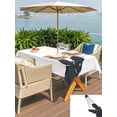 thumbnail image 5 of Outdoor Tablecloth with Umbrella Hole for Patio/Picnic/Party/Camping, Dinosaurs Showering Waterproof Table Cloth Rectangle Table Cover Washable, Modern Abstract Art Funny Animals (60"x 84"), 5 of 8