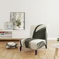 thumbnail image 3 of Designart "Gold Glamour Circle I" Upholstered Glam Accent Chair - Arm Chair, 3 of 5