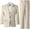 Beige, variant on Boys Tuxedo Suit Three Piece Kids Tuxedo Suit for Boys Formal Suit Jacket Blazer Pants Vest Set