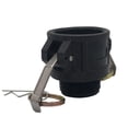 thumbnail image 4 of Cable externo de 2 pulgadas a 3/4 de pulgada Conector rápido de barril de tonelada IBC Galón IBC Tote Tanque Adaptador de drenaje Accesorios 2 "Bloqueo de leva x Manguera de jardín Grado ali, 4 of 5