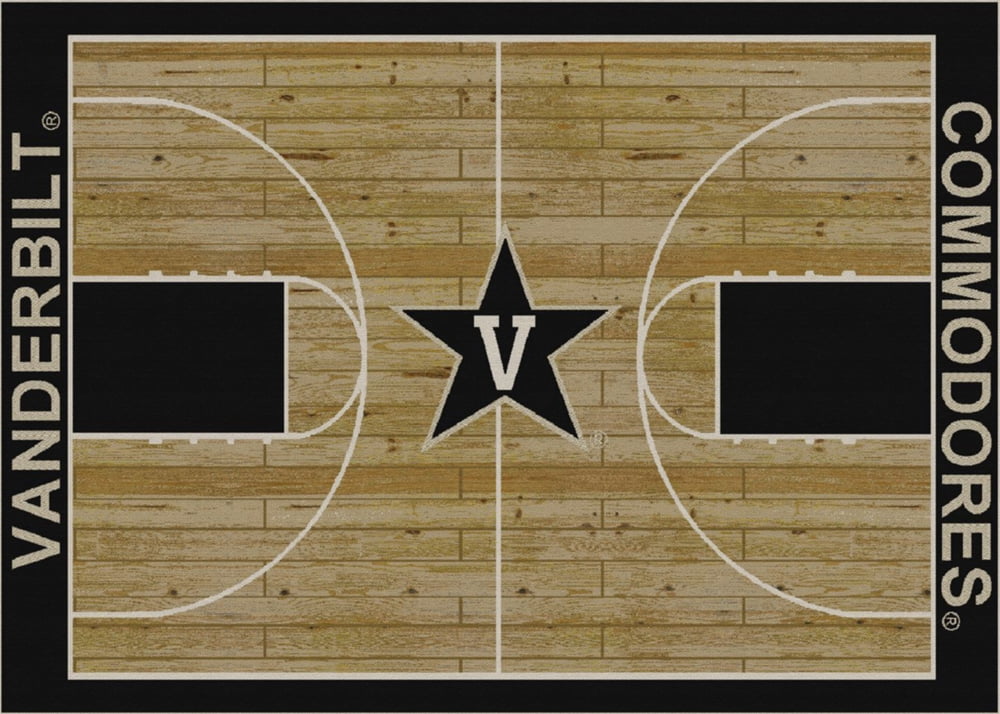 Milliken Ncaa College Home Court Area Rug Vanderbilt Commodores 01453