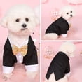 thumbnail image 4 of Poliéster Perro Tuxedo Mascotas Ropa formal Cachorro Trajes de boda Ropa diaria (XXL) JShteea Libre de BPA, 4 of 8