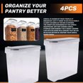 thumbnail image 3 of 4Pcs Cereal Storage Container Set, PP Airtight Food Storage Containers 2.5L for Cereal, Snacks and Sugar, 3 of 7