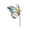 Multicolor, variant on 2D Flat Acrylic Butterfly Garden Stake Stained Glass Style Suncatcher For Indoor Outdoor Patio Plant Pot Yard Art(Green-12Cm)