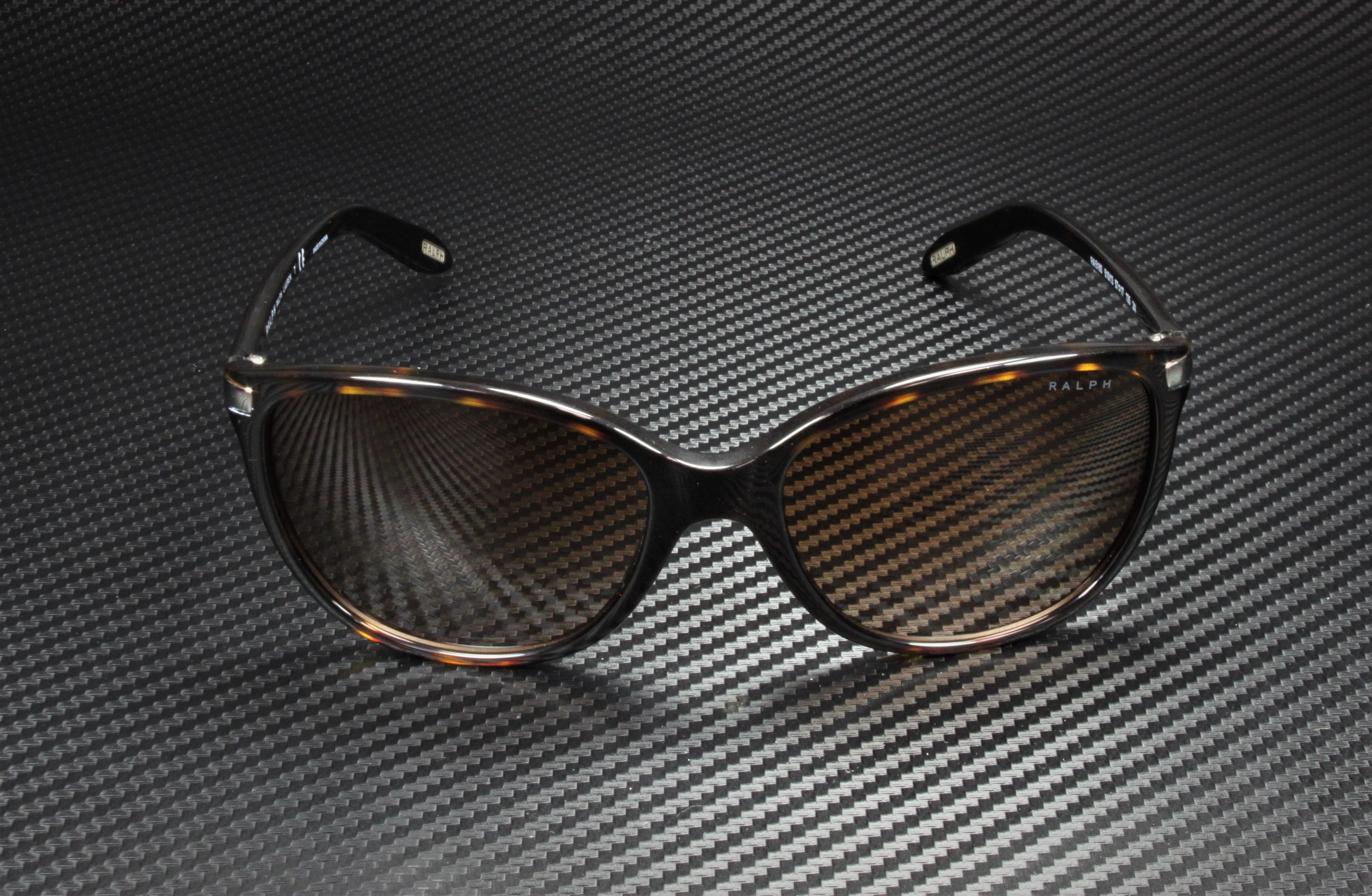 Ralph Lauren RA 5160 Plastic Womens Cat-Eye Sunglasses Shiny Dark Tortoise 57mm Adult