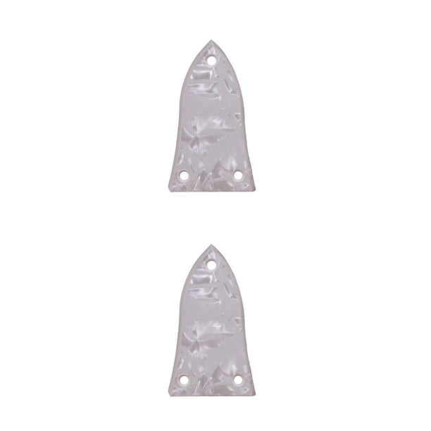 Kearding 5 piezas de cubierta de barra de armadura, placa de instrumento resistente al desgaste de 3 agujeros, placa de varilla práctica para piezas de Blanco/Brillante 2piezas Kearding CBP464214