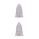 thumbnail image 1 of Kearding 5 piezas de cubierta de barra de armadura, placa de instrumento resistente al desgaste de 3 agujeros, placa de varilla práctica para piezas de Blanco/Brillante 2piezas Kearding CBP464214, 1 of 6
