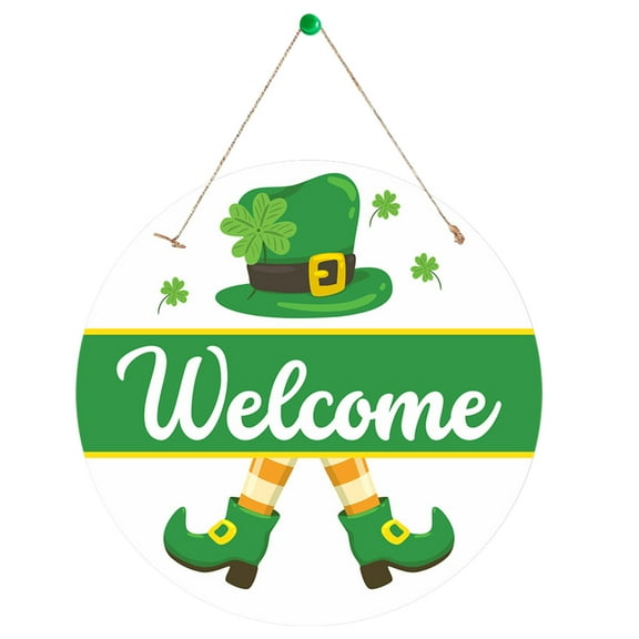 2025 St.Patrick's Day Clearance! Hiroekza St. Patrick's Festival Decorative Door Plaques And Hangers Ireland Festival Outdoor Porch Decoration And Hanging Plaques