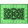 thumbnail image 1 of Ahgly Company Indoor Rectangle Oriental Emerald Green Industrial Area Rugs, 3' x 5', 1 of 4