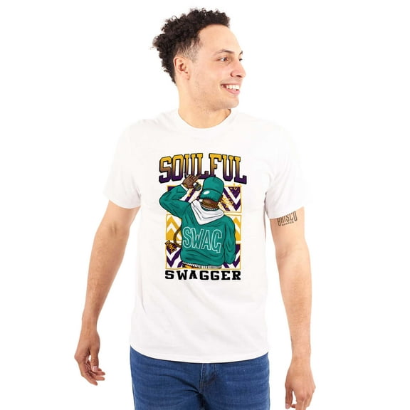 Urban Streetwear Soulful Swagger Men's Graphic T Shirt Tees Brisco Brands S