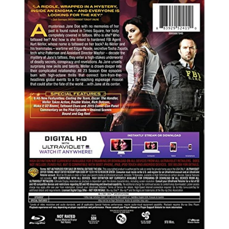 Blindspot The Complete First Season Blu ray Warner Home Video Action Adventure Walmart