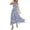 Blue, variant on TJAZFJPA Black Wrap Dress Hanging Neck Sleeveless Slit Print Sexy Dress Women Summer Sweatshirt Dress Sexy Dresses