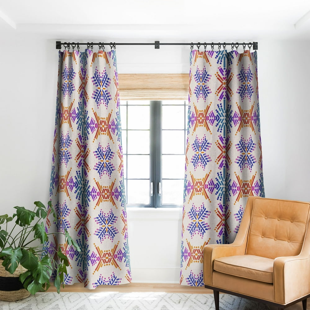 Society6 Schatzi Brown Rainbow Tribal Boho Blackout Curtain Single