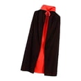 thumbnail image 1 of BELOVING Cape d'Halloween pour Enfants Cape Réversible Noire et Rouge pour Déguisement en Club 90 cm, 1 of 10