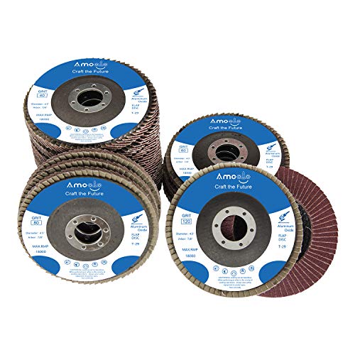 20 FLAP DISC 4-1//2/" inch x 7//8/" A//O 40 GRIT sanding grinding wheel