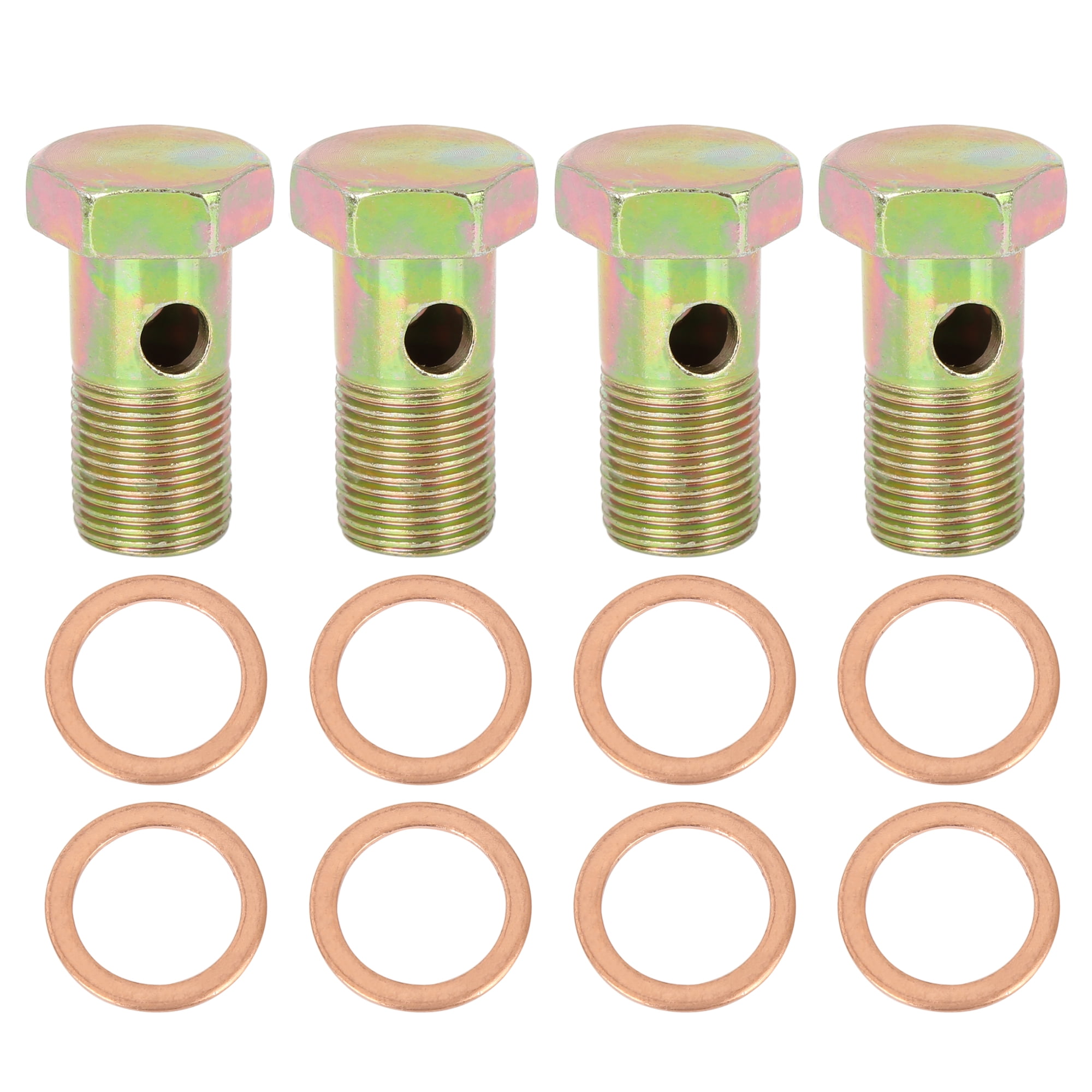 4 Boulons Banjo M6x1.0mm Pour Freins - Raccord Adaptateur Filetage Métrique - Neufs Universels