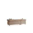 thumbnail image 4 of Julia Gold Detailed Tufted Upholstery Sectional made with Wood In Taupe, 4 of 5
