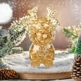 thumbnail image 6 of Anhility Christmas Colorful Bear Figurine, Bear Animals Statue Sculpture for Home Office Garden Decoration Cute Room Office Decor Gifts, 2.75x1.77x0.78in, 6 of 6