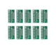 thumbnail image 1 of 10 piezas, 1,27 MM, 2,0 MM, 2,54 MM, 8 pines, 3 filas, 24 orificios para placa adaptadora de pines universal para módulos inalámbricos, 1 of 8