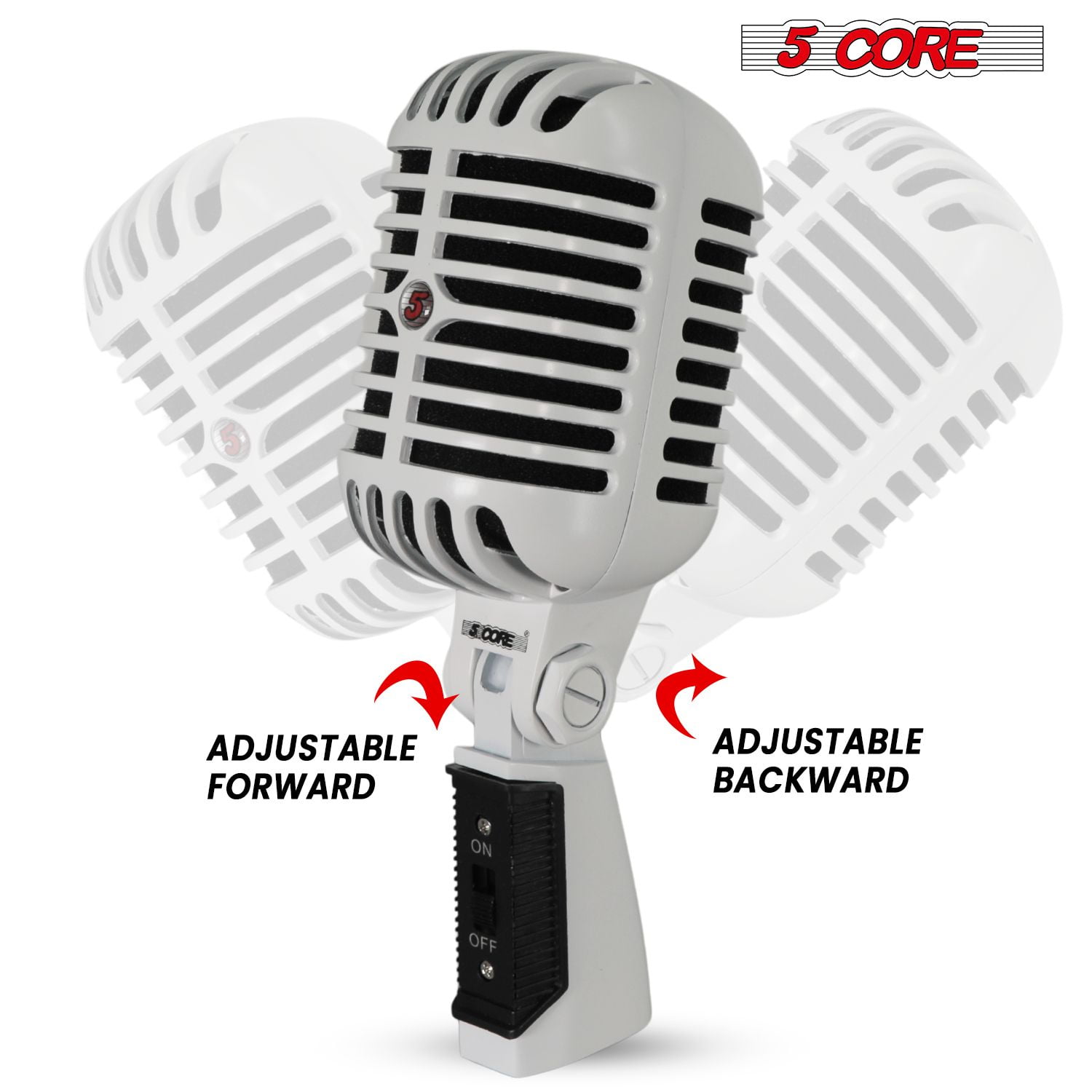 Classic Retro Microphone Dynamic (ALL METAL BODY) - Old Vintage Style Unidirectional Cardioid Mic w/ XLR Input Universal Stand Compatible | Live Performance |Singing In Studio |Recording Gold