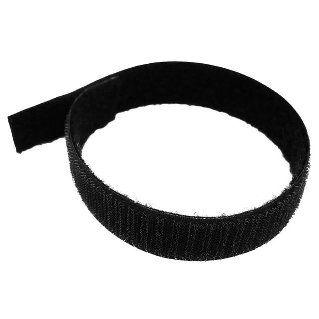 Tidy Tight  5 Pack, 1 Inch Strips, Total Strap Length 1.5 Ft (18 Inches),  1 Inch Black Back To Back Nylon Hook & Loop, Assembled In The USA.