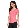 thumbnail image 3 of RBX Active Women's Athletic Striated V-Neck Super Soft T-Shirt, 3 of 4