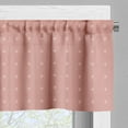 thumbnail image 3 of Ambesonne Rhombus Print Valance Pack of 2, Retro and Simplistic, 54"X18", Dried Rose Pale Salmon, 3 of 5