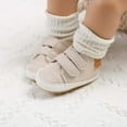 thumbnail image 2 of DxhmoneyHX Baby Shoes Unisex Non Slip Rubber Sole Faux Leather Shoes Cute Infant First Walking Crib Shoes Slip on Fashion Sneakers Size 6-9 Months, 2 of 9