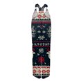 thumbnail image 3 of Women's Summer Christmas Printed Vintage Overalls - Non-Adjustable Straps Wide Leg Jumpsuit, Dark Blue Size XXL, 3 of 5