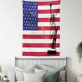 thumbnail image 4 of NYC Decor Wall Hanging Tapestry, Statue of Liberty and USA Flag in Retro Style Enlightening the World Famous Icon Artwork, Bedroom Living Room Dorm Accessories, 40 X 60 Inches, by Ambesonne, 4 of 5