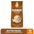 Dunkin’ Butter Pecan Artificially Flavored Coffee, Ground Coffee, 11 oz